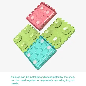 

4PCS Dog Slow Feeder Treat Dispensing Mat For Pets Puppies Bath For Pet Bathing, Grooming And Training Distraction Device