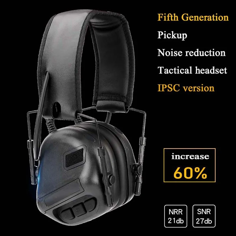 Useful Tactical Headphone Multifunction Noise Cancellation Foldable Hunting Shooting Game Protective Headset IPSC Headphone Useful Tactical Headphone Multifunction Noise Cancellation Foldable Hunting Shooting Game Protective Headset IPSC Headphone