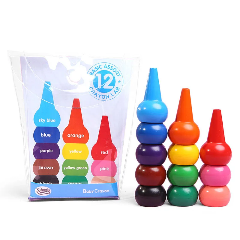 Нетоксичные детские безопасные цветные карандаши детские 3D пальчиковые товары для рукоделия детский сад легко стираются Развивающие детские канцелярские принадлежности