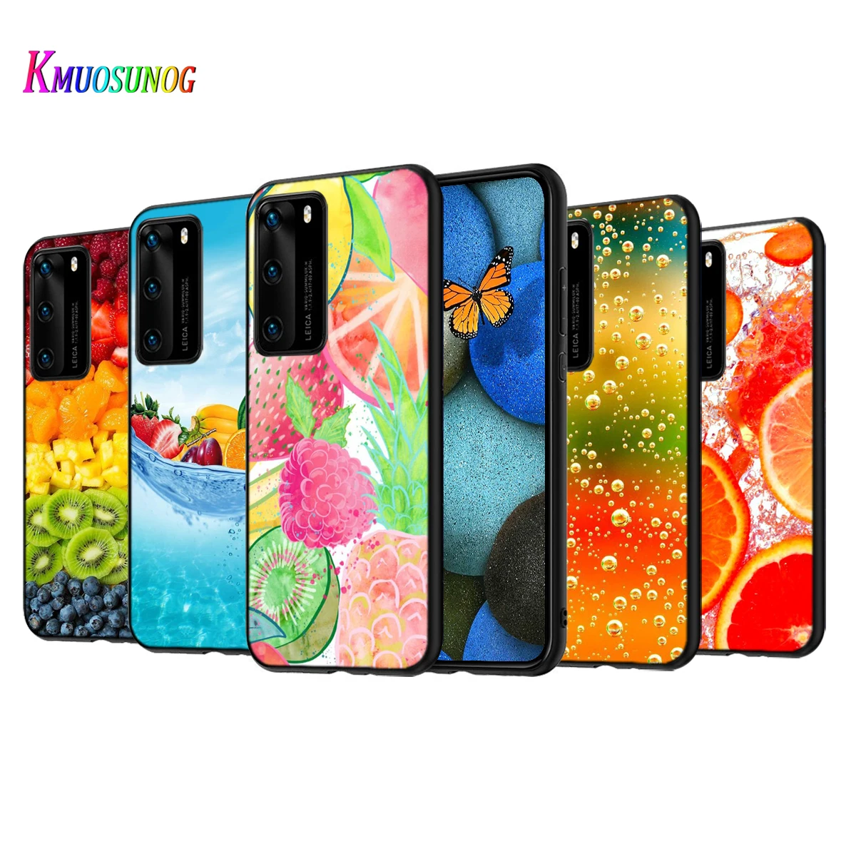 Силиконовый чехол с изображением Летних Фруктов и еды для Huawei P50 P40 P30 P20 Pro P10 P9 F8 Lite