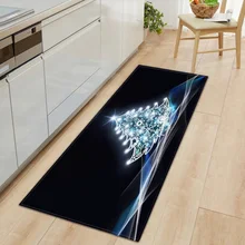 Рождественский домашний декор, напольный ковер, узор, напольный коврик, нескользящий декоративный ковер, коврик для кухни, гостиной, прочный, Рождественский