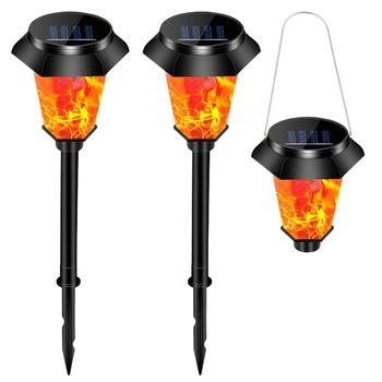 

Hot sale LED Solar Flame Lamp Outdoor Lights Solar Garden Light Flickering Waterproof Lamp Courtyard Balcony Lawn Path Spotlight