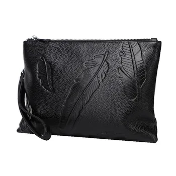 

Fashionable Men's Handbag Crocodile Leather Clutch Long Design Zip Business Clutch Wallet Mobile Phone Bag men wallets