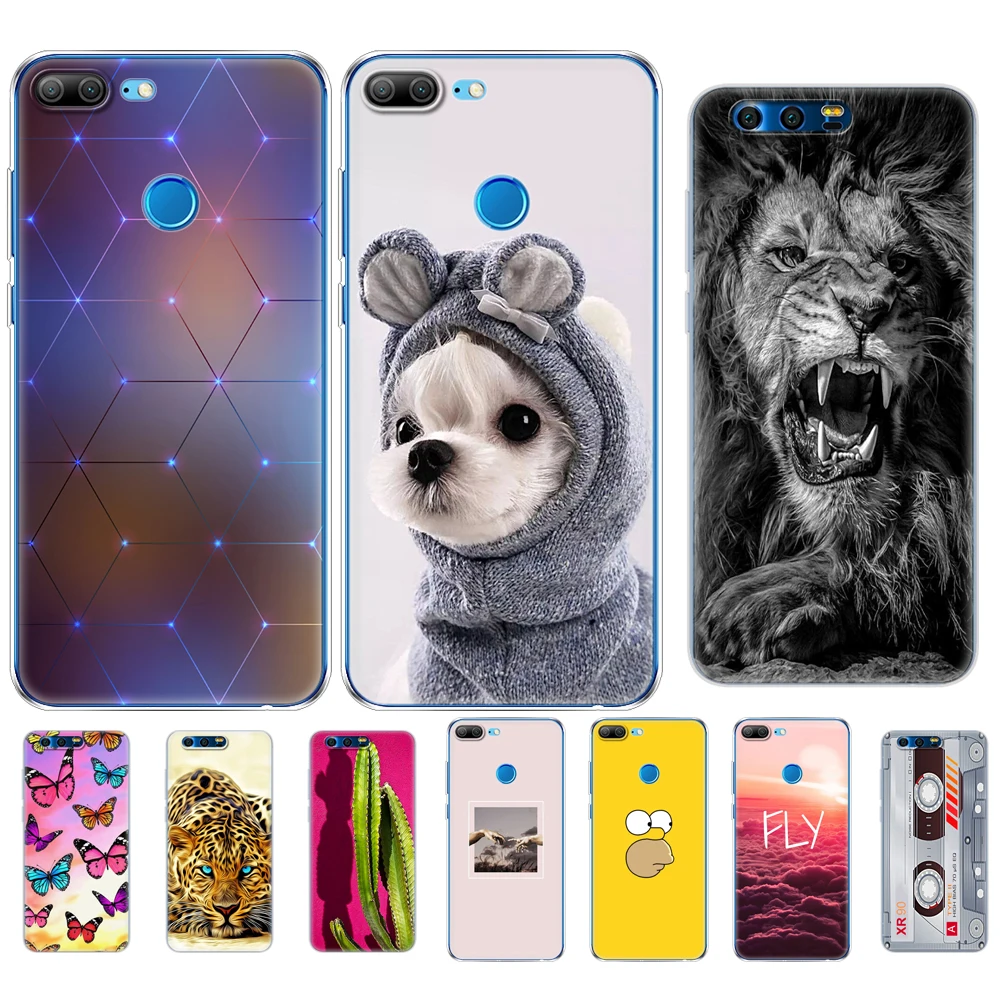 Силиконовый чехол для телефона huawei honor 9 lite мягкие чехлы из ТПУ задняя крышка