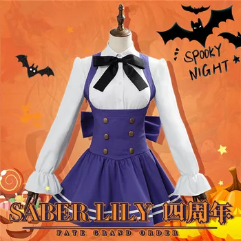 

2019 Pre-sale Fate/Grand Order FGO 4th Anniversary Cosplay Costume Altria dress full sets A