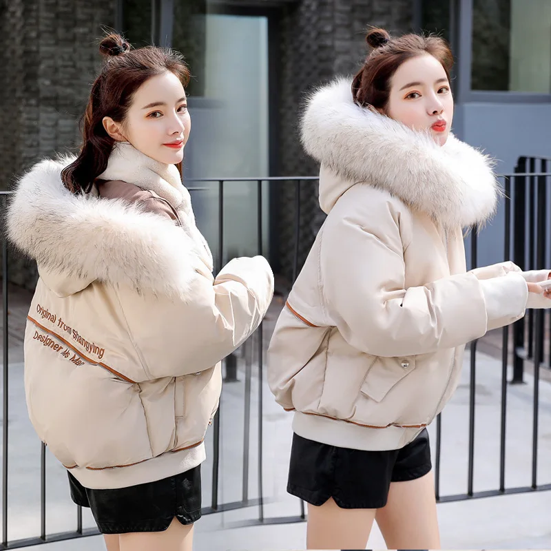 

2019 Winter Solid Color Trend Thick Fashion Warm Simple Versatile Cotton Coat Qymj8827-1