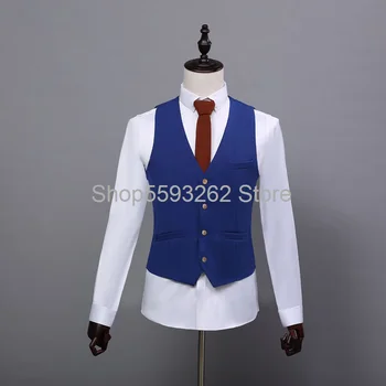 

British casual men's vest vest slim suit vest men
