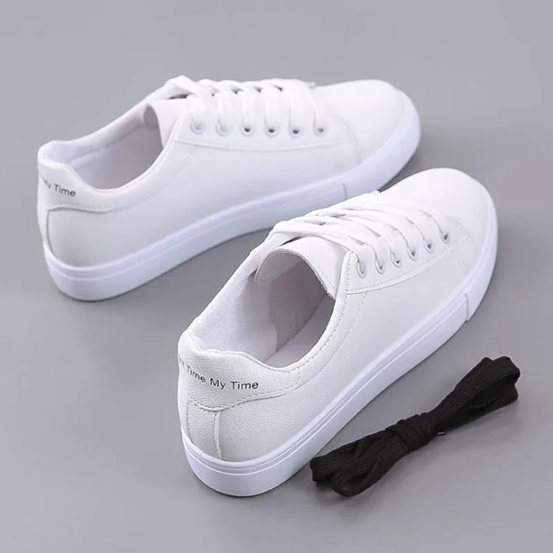 

Ins Small White Shoes Women's 2020 Spring Korean Versatile Student Lace Up Harajuku Casual Shoes Board Shoes Trend