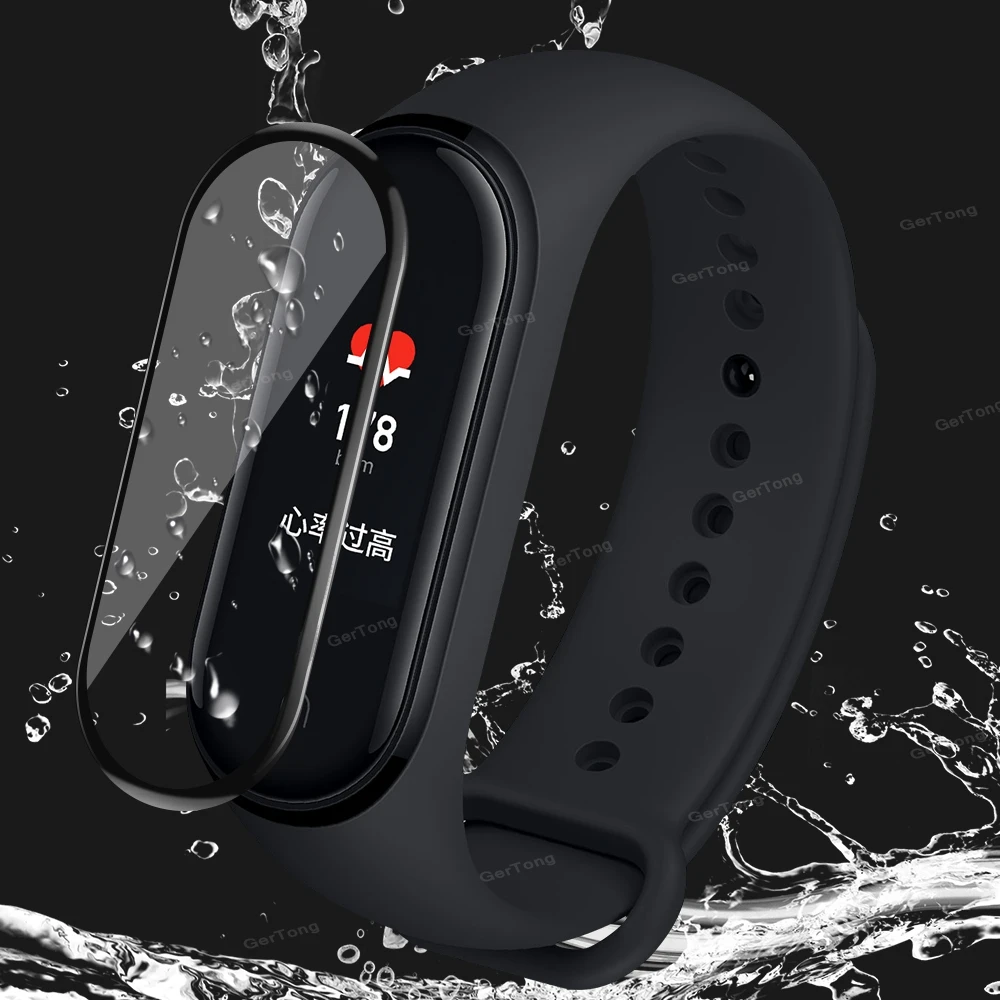 Для Xiaomi mi Band 4 3D защитная пленка умный Браслет на весь экран Гидрогелевая пленка mi Band 4 Band 4 не закаленное стекло