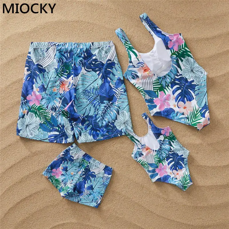 C0254 Color 2 Купальный костюм, одинаковые купальники для всей семьи, купальник для мамы и дочки, одежда для мамы и дочки, комплекты бикини для папы и сына - Цвет: C0254 Color 2