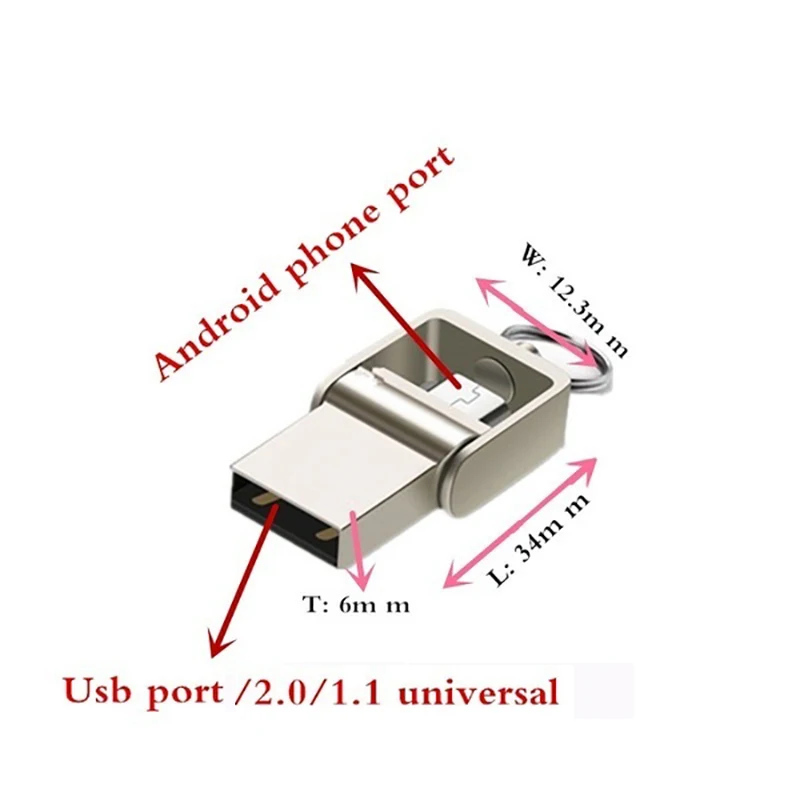 OTG 3 в 1 pen drive 32 ГБ Micro usb 2 0 карта памяти 64 Гб pendrive 16 флэш накопитель металл для Type C
