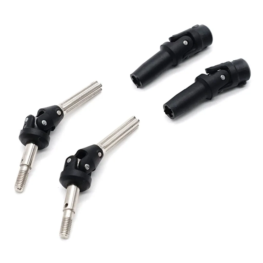 2Pcs Black Axle Transmission Drive Shaft for 1:12 Feiyue FY03 4WD Desert Car