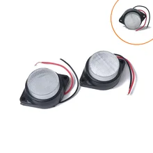 Поперечные изделия высочайшего качества трейлер автомобильные сигнальные фонари 6 бусин светодиодный Угловой фонарь белый 24 В Высокая яркость ширина лампы пара