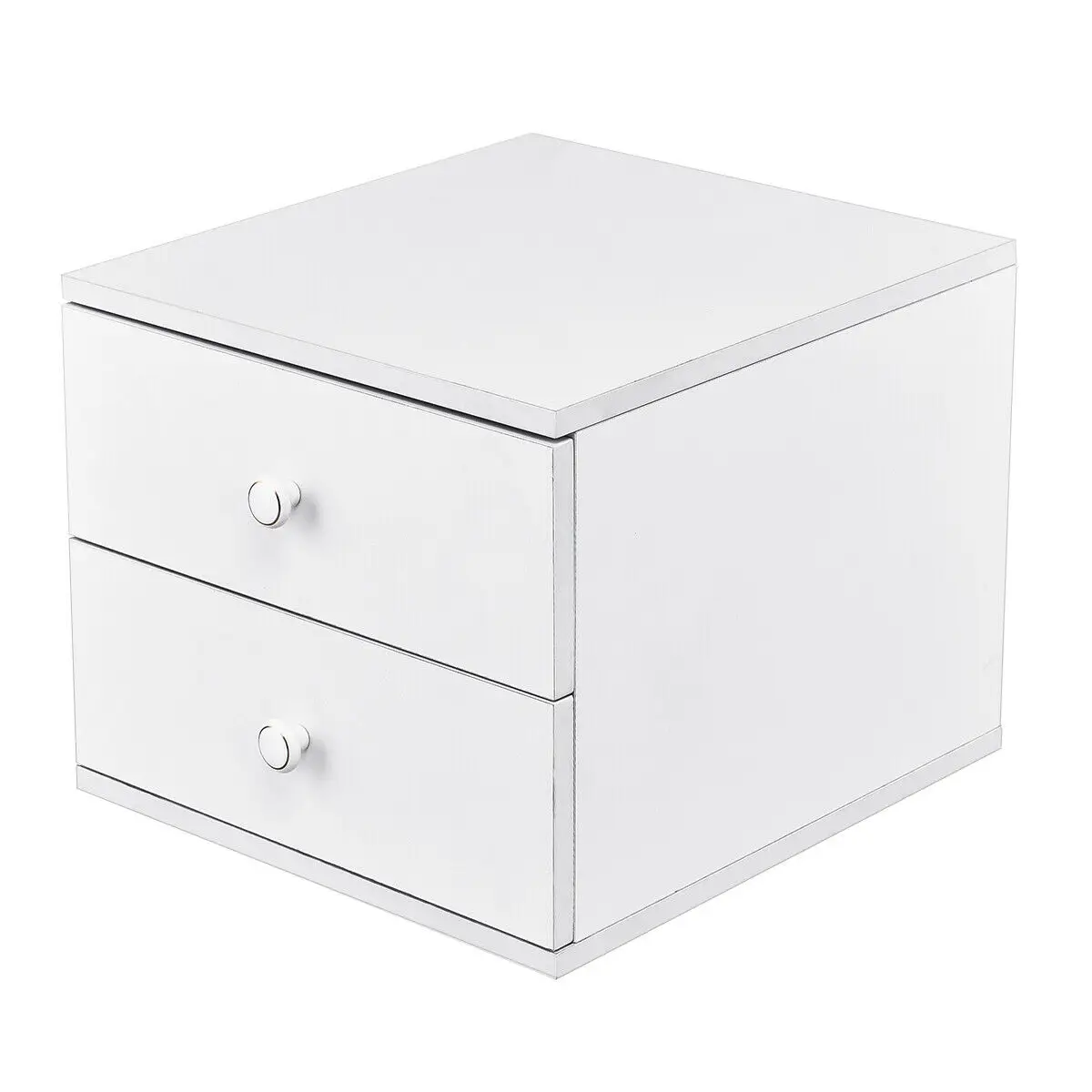 

Costway 13" High Night Stand End Table Bedside Cabinet W/2 Storage Drawers
