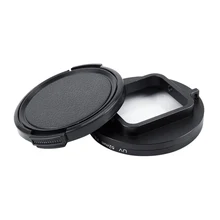 1 Набор 52 мм УФ-фильтр для GOPRO HERO5+ крышка объектива+ переходное кольцо, черный