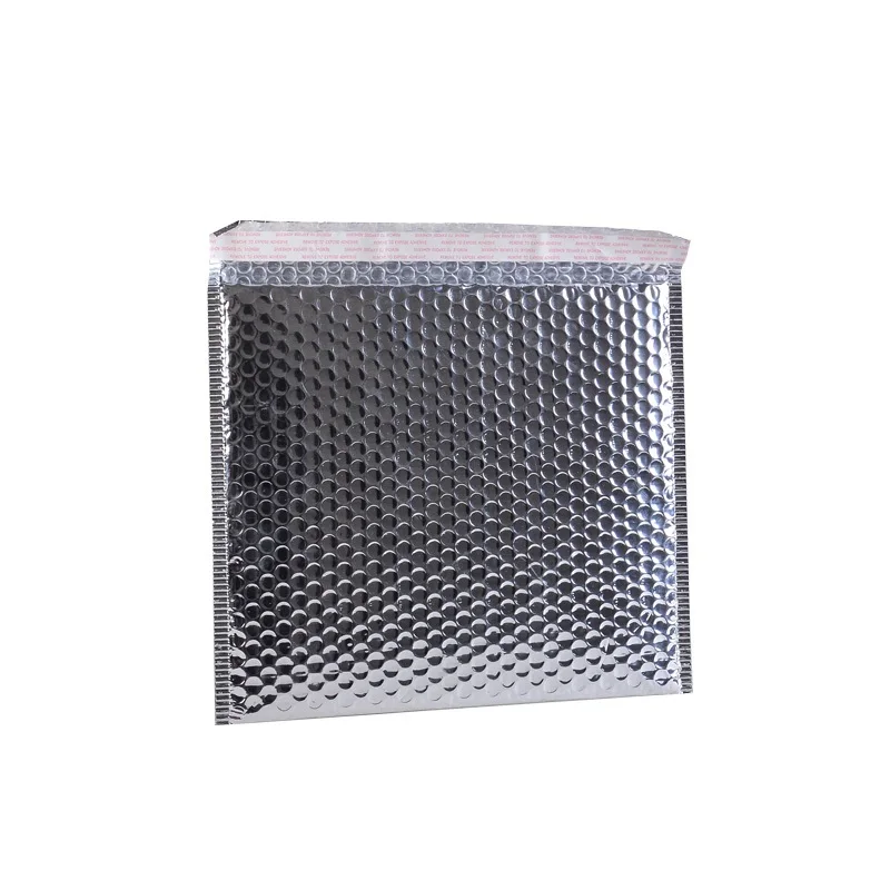50Pcs/Lot 11x13cm Sliver Aluminum Bubble Shipping Bag Padded Envelopes Bubble Mailer Bag Aluminum Foil Gift Packing Wrap