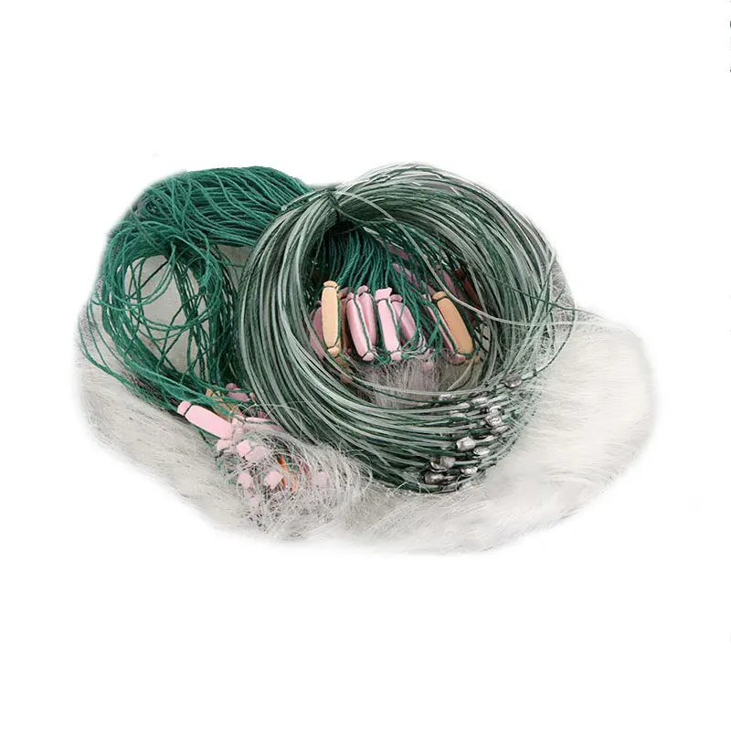 25m Mesh Camping Fishing Tool Float Tools Gill Outdoor Fishing Net Portable with Net Picnic Fish Trap