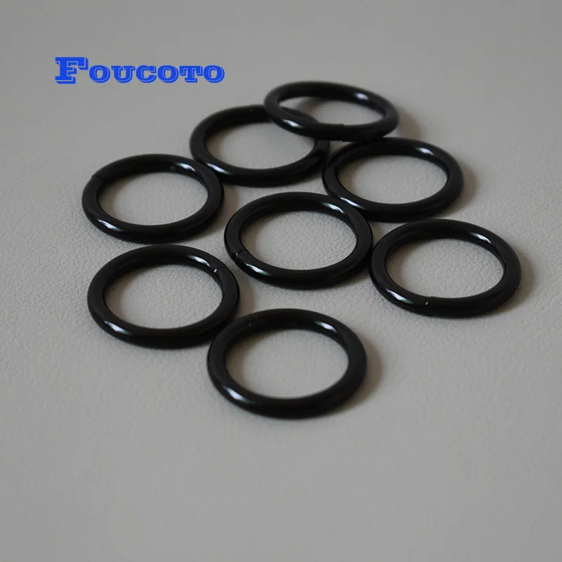 200pcs/lot Nickle heavy metal wheel hardware O rings 25mm webbing belt buckle DIY dog harness rope backpack DIY dog accessories