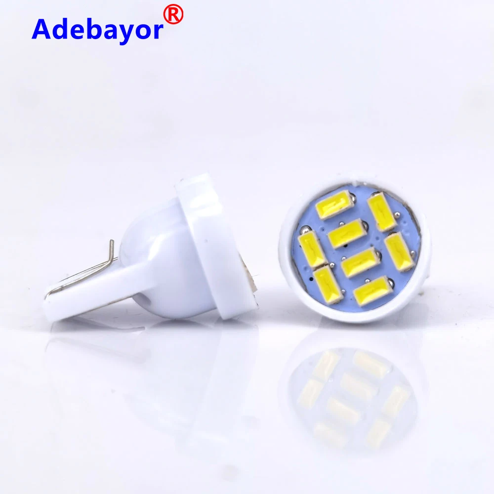 50pcs 5500k ȭƮ T10 8 smd 3014 LED 8smd ڵ  194 168 192 W5W  ڵ   , ȣ  12V