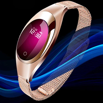 

elegant stylish smartwatch for women girlfriend high-end gift pedometer fitness tracker heart rate blood pressure oxygen monitor