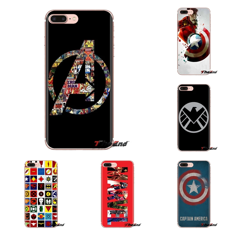 Прозрачный мягкий чехол для iPod Touch Apple iPhone 4 4s 5 5S SE 5C 6 6S 7 8 X XR XS Plus MAX Marvel логотип