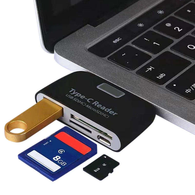 New Multi-function Usb 3.1 Memory Card Adapter Type C Usb-c Tf Sd Otg Card Reader For Mac-book Phone Tablet Readers Letters