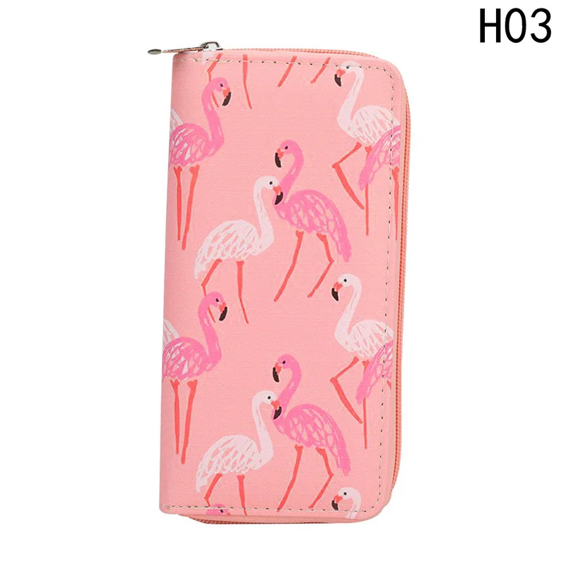 Fashion Woman Wallet Fruit Yellow Animal Pattern Long Wallets White Pink Color Money Bags Cute Pocket Practical Purse