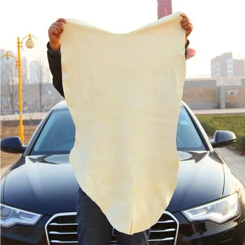 

1* Cleaning Towel Natural Shammy Chamois Leather Car Cleaning Towels Drying Washing Cloth 25*40cm Brand New