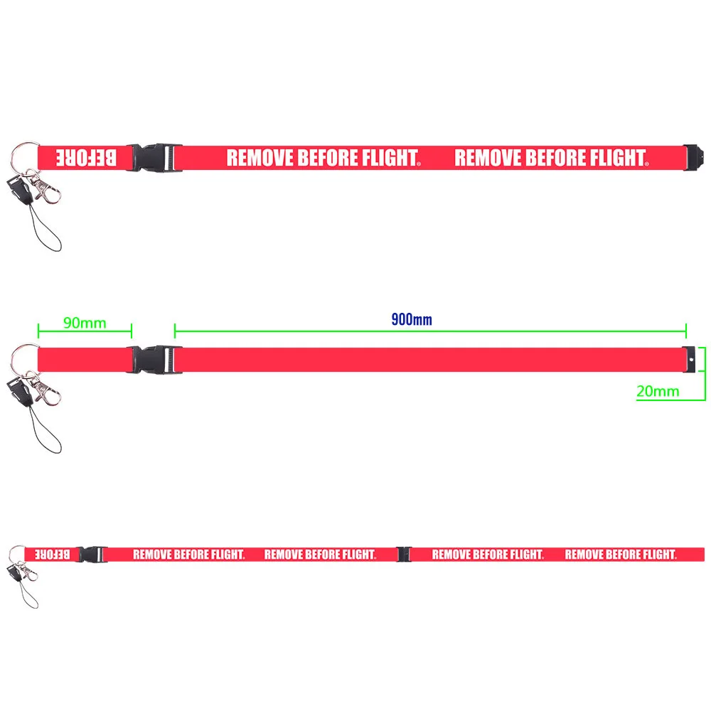 1 PC Remove Before Flight Lanyards for Key Holder Neck Strap For Card Badge Gym Key Chain Lanyard Hang Rope Keychain Lanyard 3