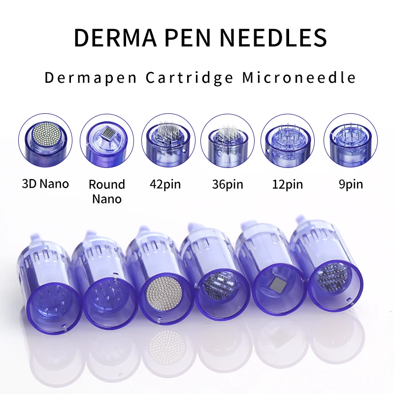 Штыковые иглы картриджи для Dr pen A6 Nano/9 pin/12 pin/36 pin/42 pin Micro Сменные Derma Ручка