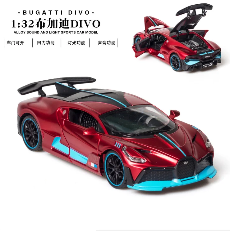 

1: 32 simulation Bugatti Divo alloy sports car luxury car model children's toys birthday Christmas New Year gift