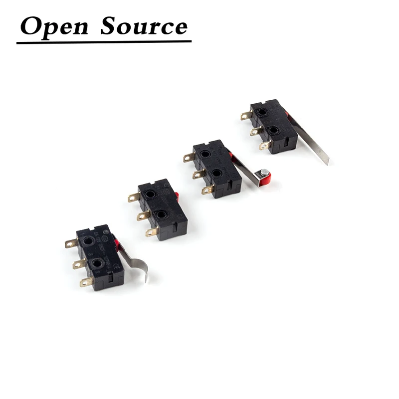 10 Pz Mini Micro Finecorsa No Nc 3 Pin Terminali Pcb Spdt 5A 125V 250V 29Mm Leva Dell'Arco Del Rullo Microinterruttori A Pressione A Scatto