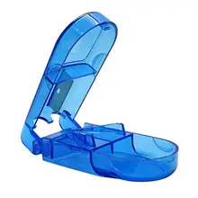 Cortador de pílulas portátil, conveniente, comprimido, caixa, cortador de remédio, cortador de comprimido, estojo cortador, cuidados de saúde