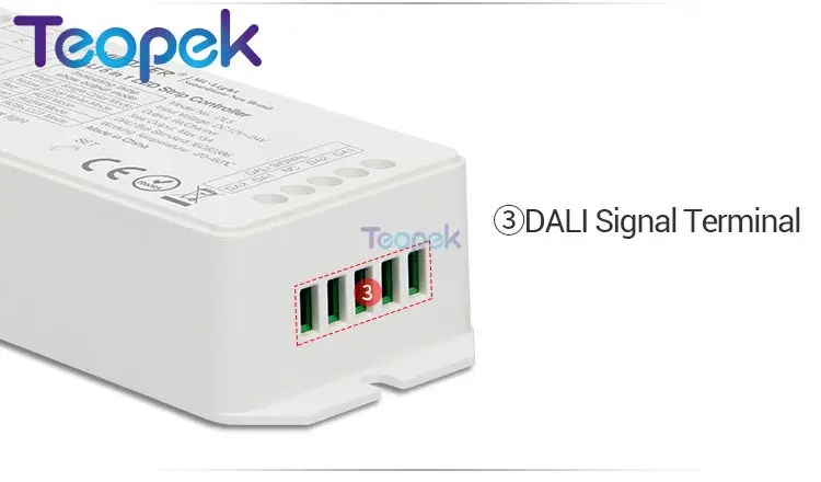 MiBOXER DALI 5 в 1 Светодиодная лента управления Лер DL5, DC 12~ 24V совместимый DP1 DP2 DP3 пульт дистанционного управления/DALI Bus power Supplly