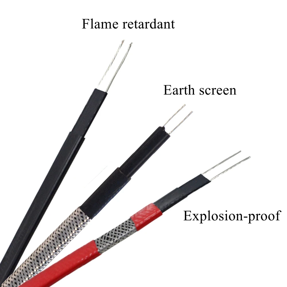 220V Self Regulating Heating Cable PVC Sheath Electric Wire Line Freeze  Protection Dry Water Pipe Frost Roof Snow Sewer Outdoor - AliExpress