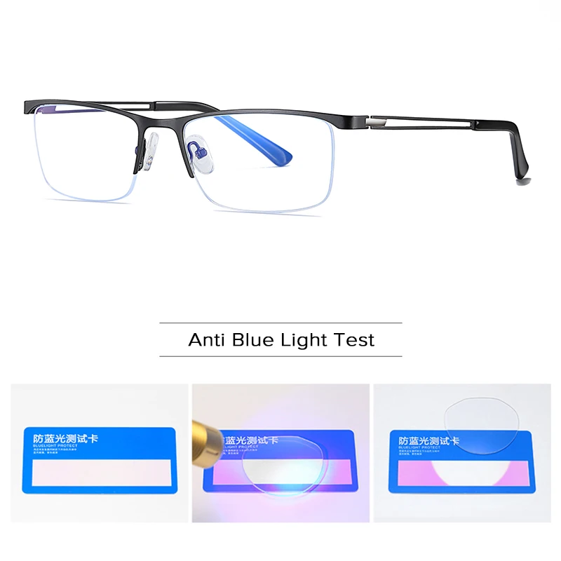 Анти-синий светильник, блокирующие очки для мужчин, компьютерная игра, анти-синий луч, очки для мужчин, защита от излучения, очки без оправы Remi