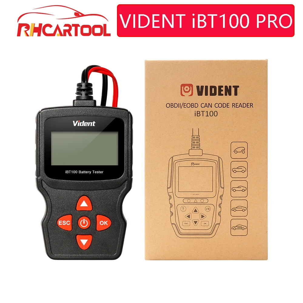 

BT100 PRO 6V 12V Car Battery Tester For Flooded AGM GEL 100 to 1100CCA 200AH Test Automotive Analyzer PK BST200 PS100 PT150