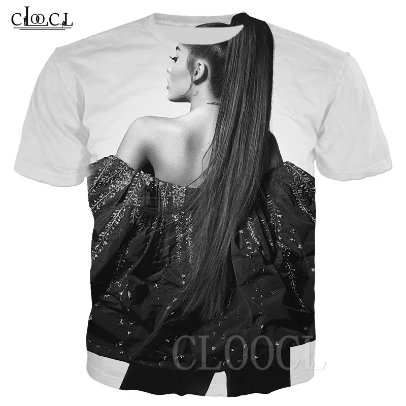 Ariana Grande Print Casual T-shirts Women Men Clothes Hot Sale Tee 1