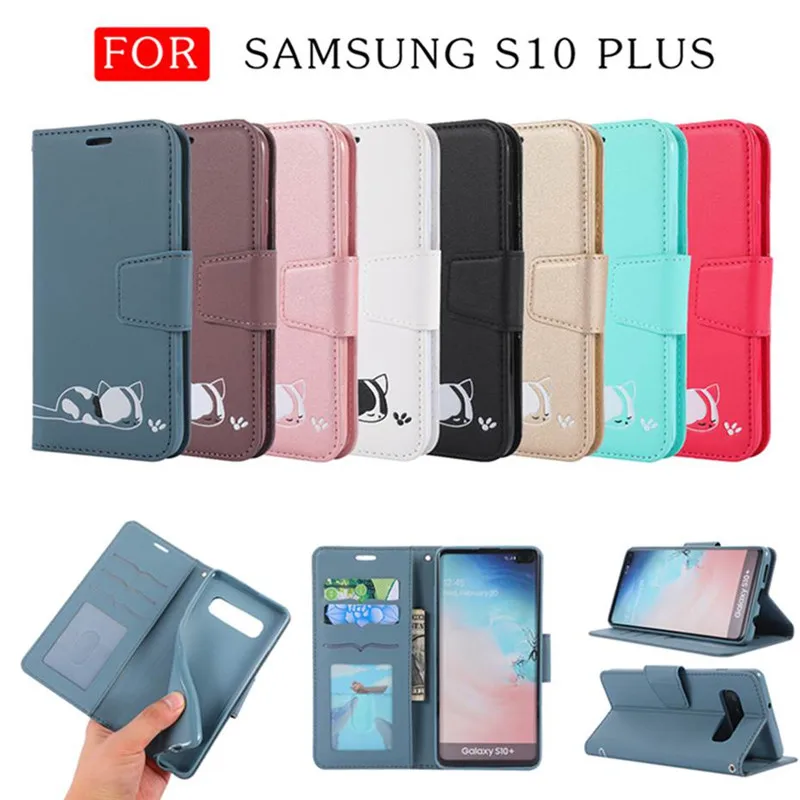 Чехол для кошки samsung Galaxy S10 E S9 J4 J6 A7 A6 Plus A10 A20 E A30 A40 A50 A70 Fundas чехлы задняя крышка Coque Capa