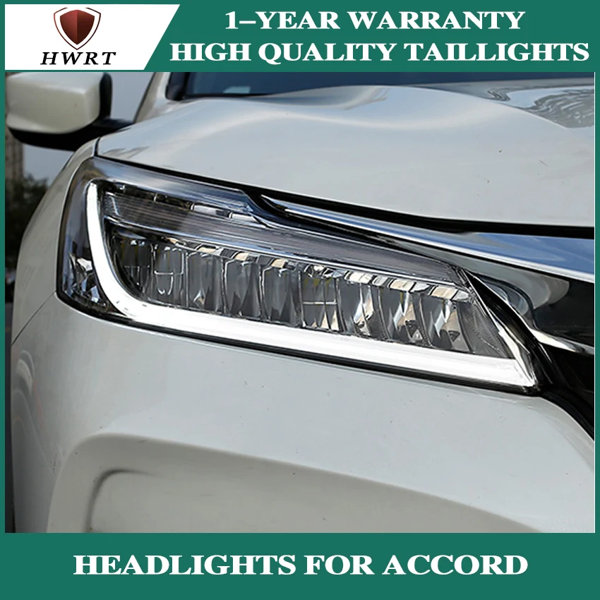 Автомобильный Стайлинг корпус передней фары для Honda Accord фары светодиодный Honda Accord фары светодиодный вариант Angel Eye Bi светодиодный