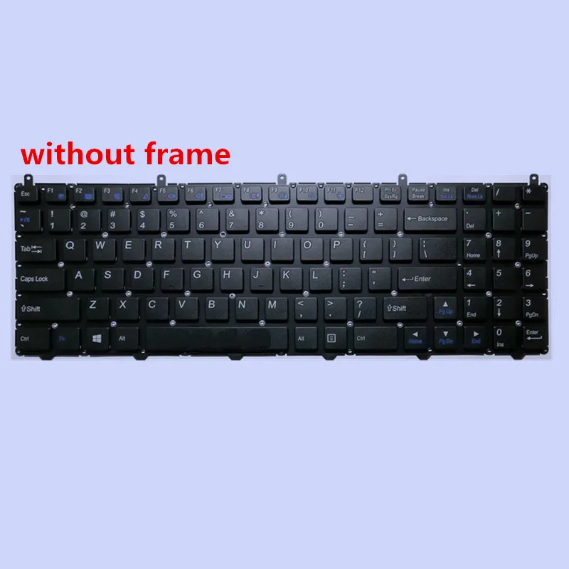 Новая клавиатура США для HASEE K680D-G4D1 K680E-G6D1 - Цвет: SILVER