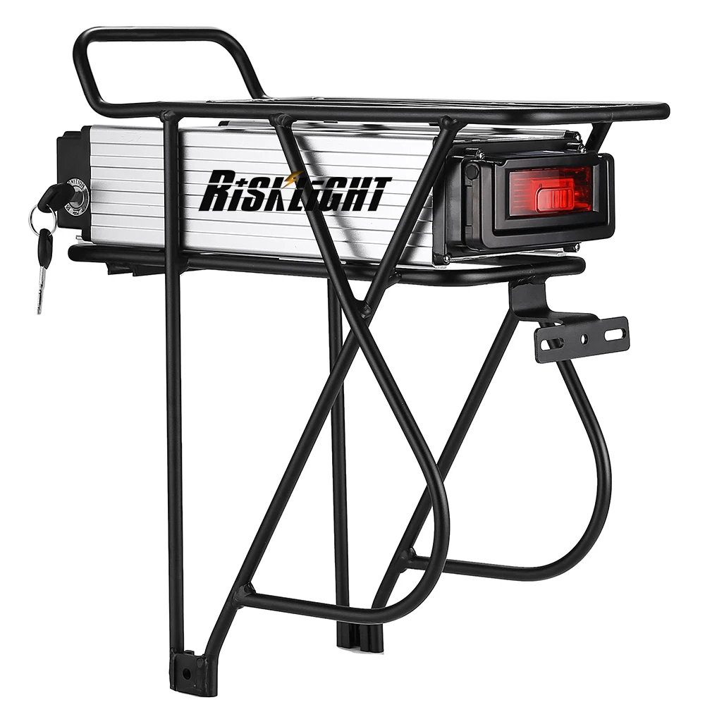 48V 1000W Серебряная задняя стойка 48v 20AH 15AH 25AH 30AH батарея для электрического