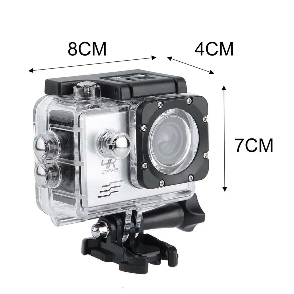 4K Wifi камера 170 градусов широкоугольная Спортивная DV камера водонепроницаемая камера для дайвинга для верховой езды Фото съемка видео запись