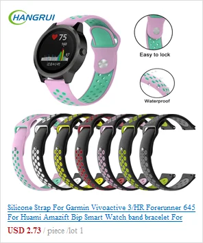 Hangrui 20 мм в стиле ретро с кожаным ремешком для Xiaomi Huami Amazfit GTS сменные часы для Huami Amazfit Bip умный ремешок для часов аксессуары