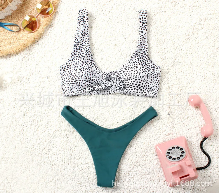 

Fast-selling New Printed Swimsuit Bikini Euro-American Separate Women's Sexy Bikini Swimsuit