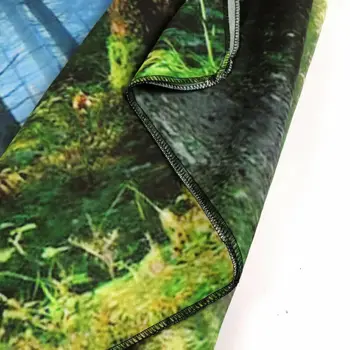

Bathroom Shower Curtain Waterproof Misty Forest Landscape Mildew Resistant