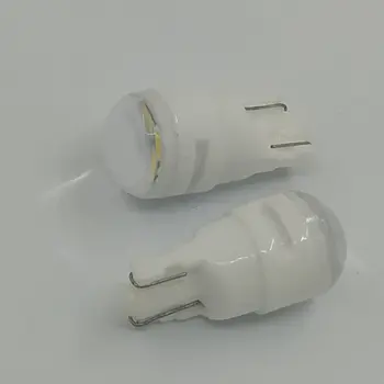 

2pcs T10 Ceramic 3 SMD 2835 LED Light Bulb W5W Standard car side marker light signal Tail Light Parking Light Interior Light