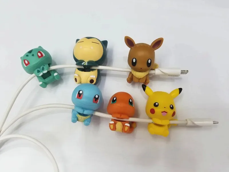 6 шт. Покемон чармандер, Сквиртл Bulbasaur Snorlax клип чашка рот висячий кусок 3 см ПВХ экшн Игрушки фигурки подарки для детей