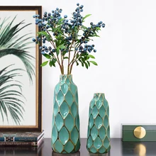 Креативная керамическая ваза с золотыми линиями, декоративные цветочные вазы, Гидропонные сушеные цветы, цветочный горшок для дома, Свадебный декор