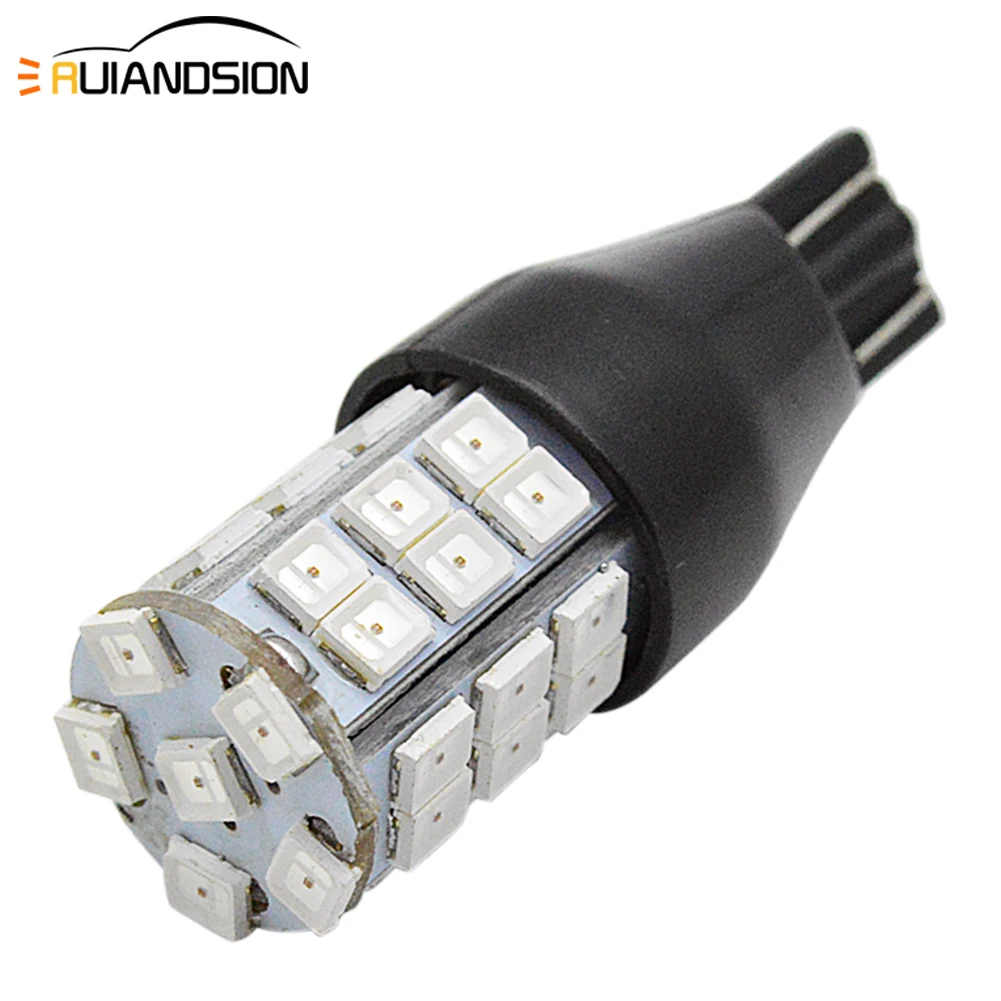 

4 pieces 12-24V High Power White 4W 921 912 T15 W16W Canbus error free External LED Bulb for Backup Reverse Light Red Yellow